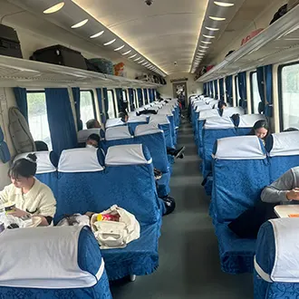 Lhasa to Xining train hard seat
