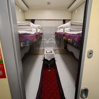 Lhasa to Xining train soft sleeper
